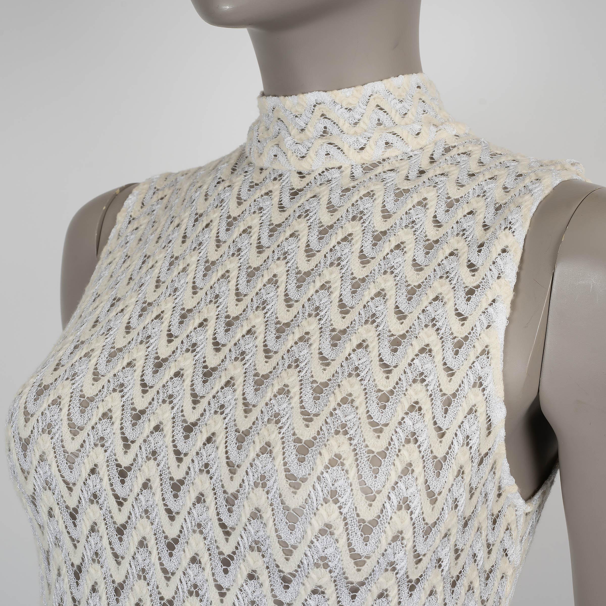 MISSONI MARE débardeur turTLENECK 2023 en viscose crème 42 M Pour femmes en vente