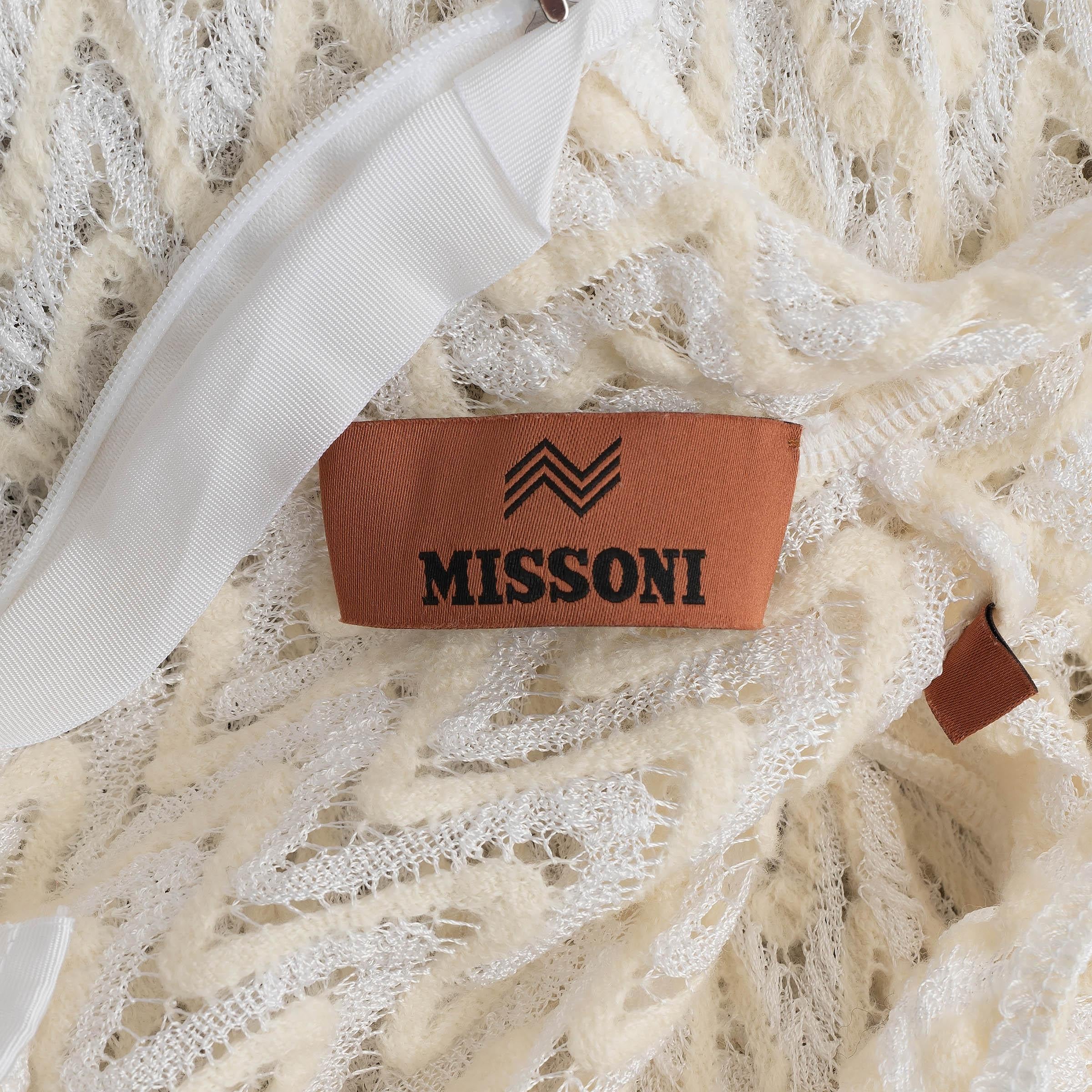 MISSONI MARE débardeur turTLENECK 2023 en viscose crème 42 M en vente 1