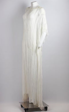 Missoni Mare Fringed Crochet Knit Kaftan One Size