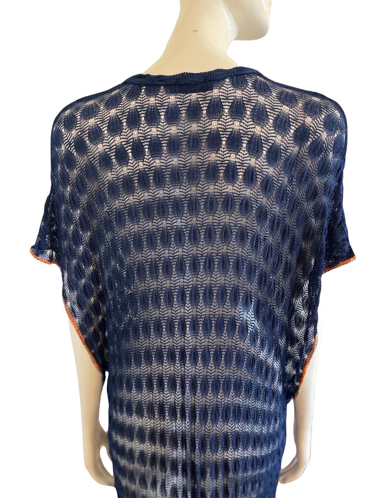 Black Missoni Mare Knit Kaftan Beaded Constellations For Sale