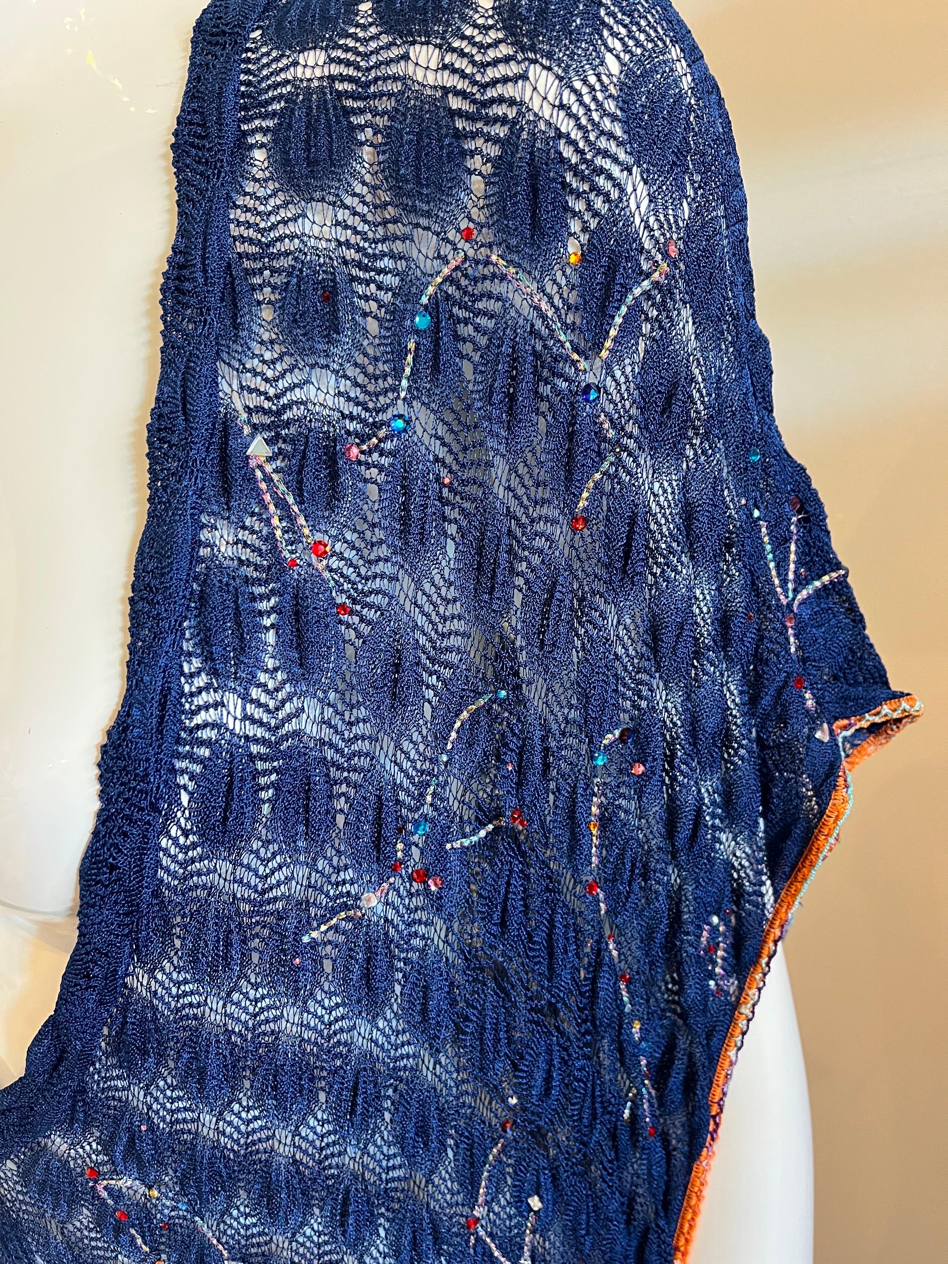 Missoni Mare Knit Kaftan Beaded Constellations  For Sale 2