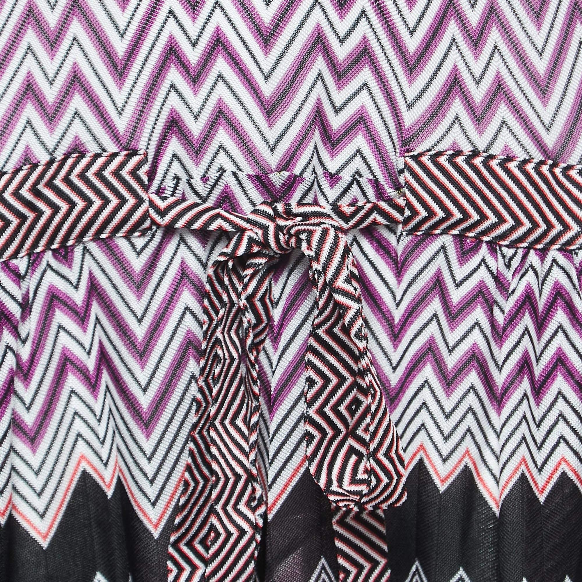 Missoni Mare Multicolor Chevron Knit Cover-Up Dress L 2