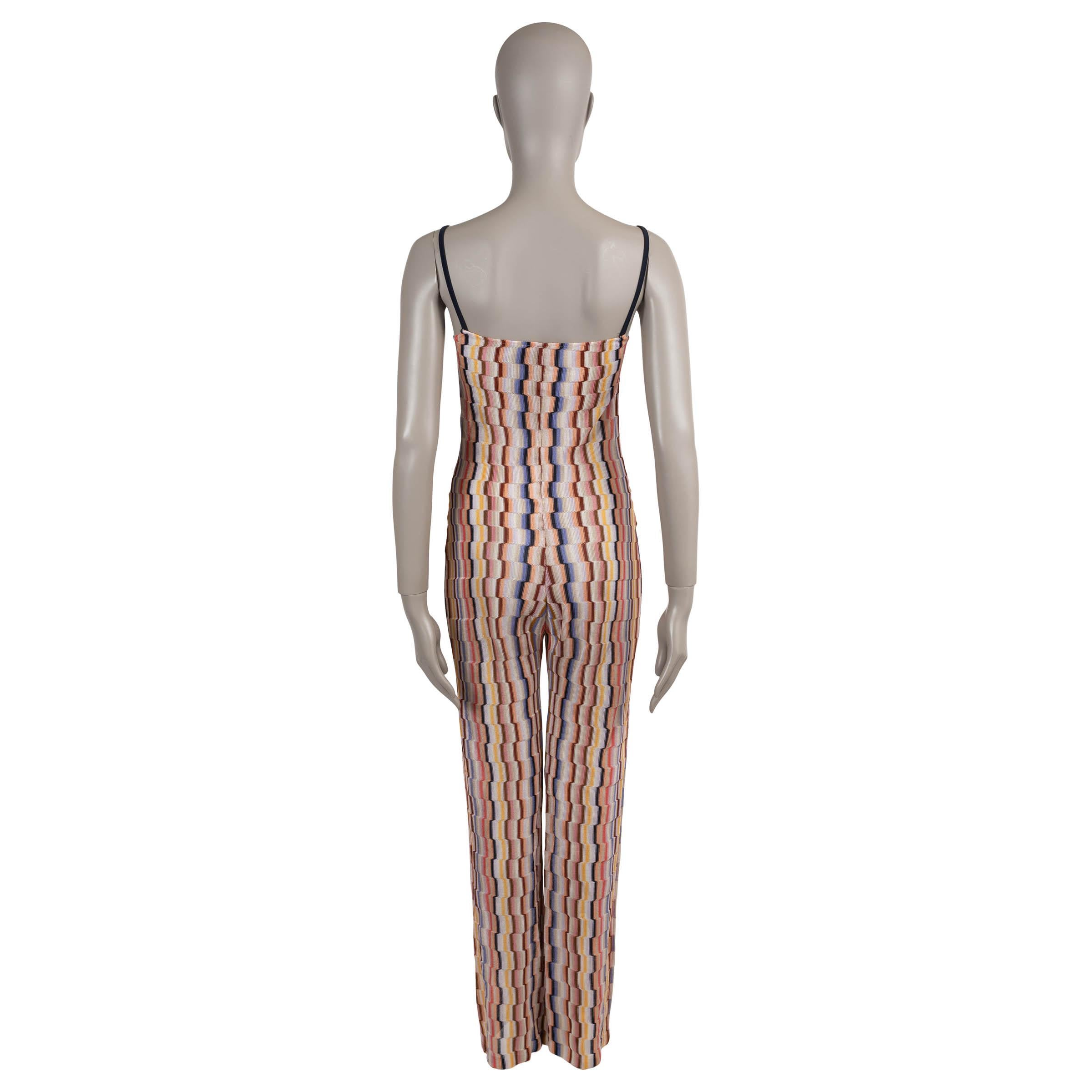 Brown MISSONI MARE multicolor viscose 2022 KNIT Jumpsuit S For Sale