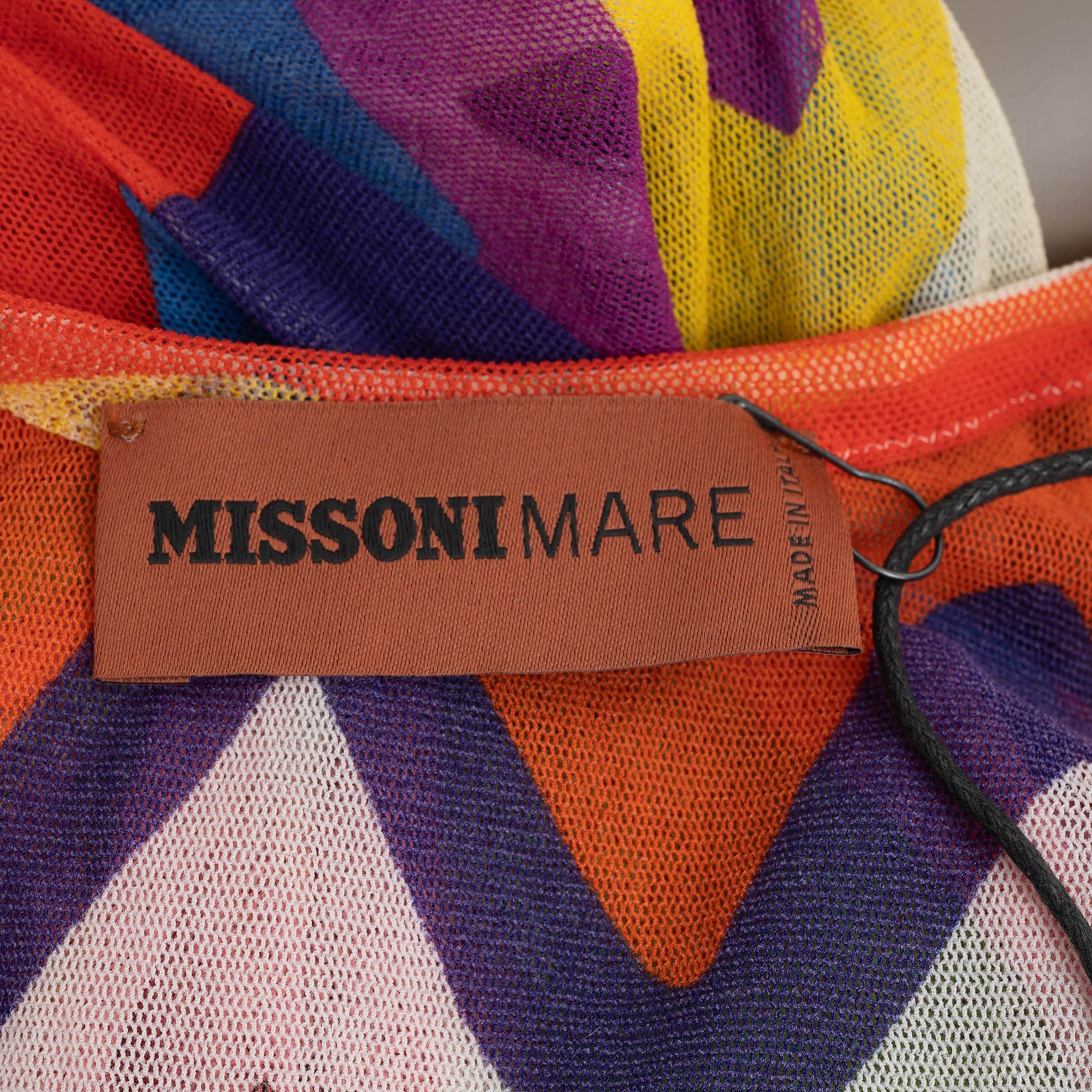 MISSONI MARE multicolore ZIGZAG MESH MAXI Robe S Pour femmes en vente