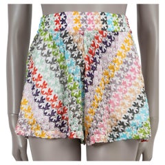 MISSONI MARE multicolour 2022 LUREX CROCHET KNIT Shorts Pants S