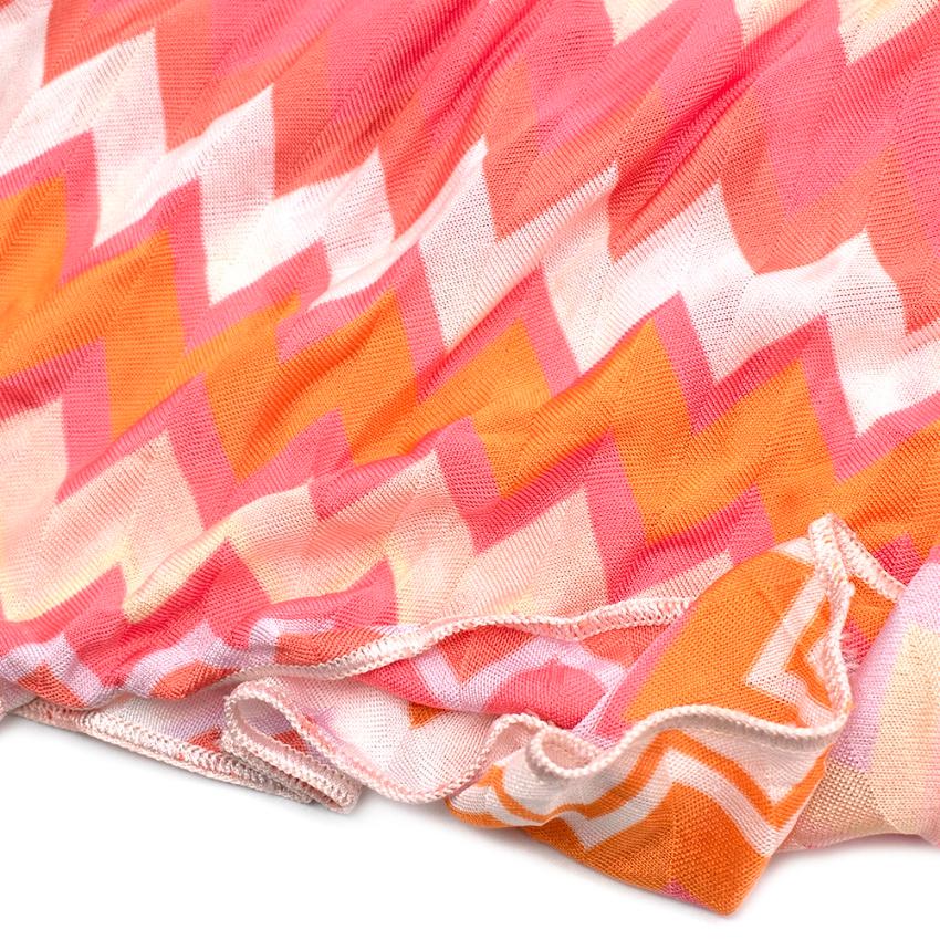 orange and pink knit dress