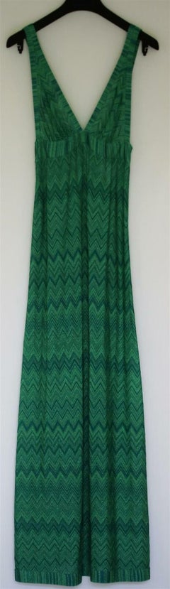 Missoni Mare Pleated Metallic Knit Maxi Dress