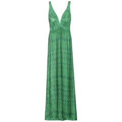 Missoni Mare Pleated Metallic Knit Maxi Dress