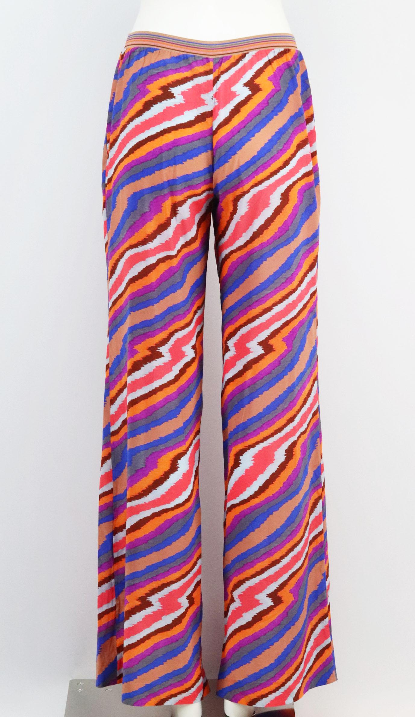 printed stretch pants