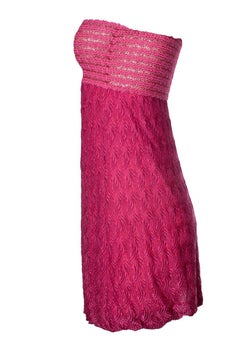 Missoni mare, strapless dress in pink