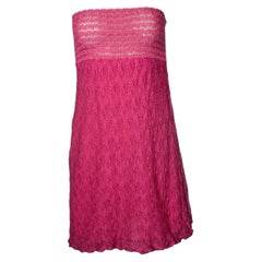 Missoni mare, strapless dress in pink