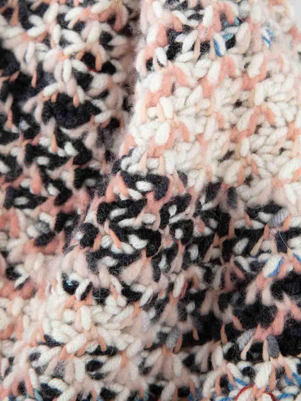 Missoni Marl Knitted Fur Pompom Beanie (Bonnet à pompon en fourrure) Pour femmes en vente