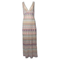 Missoni, Maxikleid in Pastellfarben in Pastell