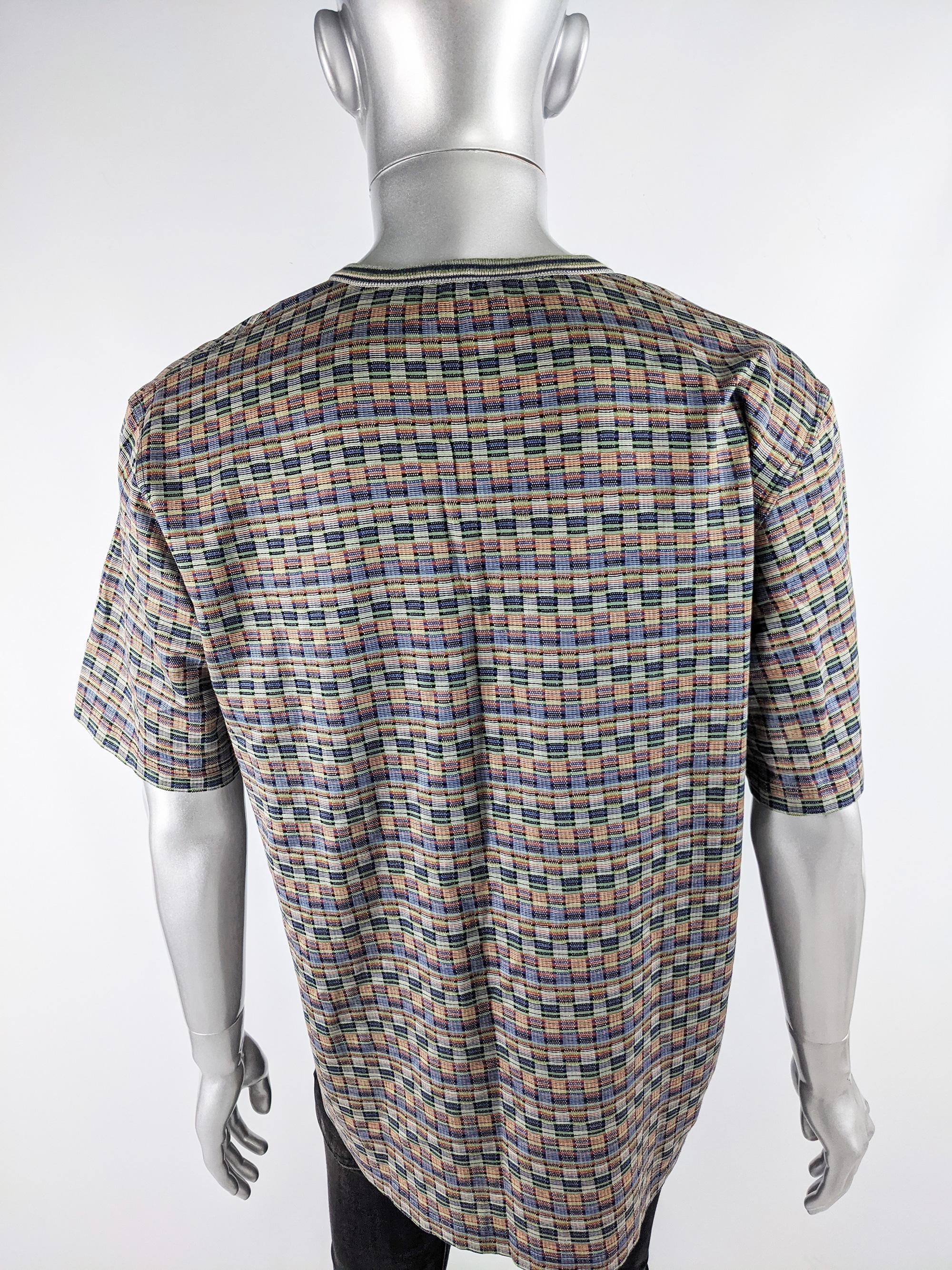 Gray Missoni Mens Vintage T Shirt For Sale