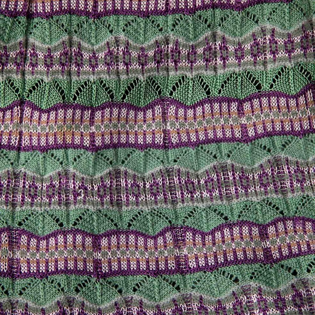 Missoni Merino Striped Turtleneck Knee Length Dress Size L In Good Condition For Sale In London, GB