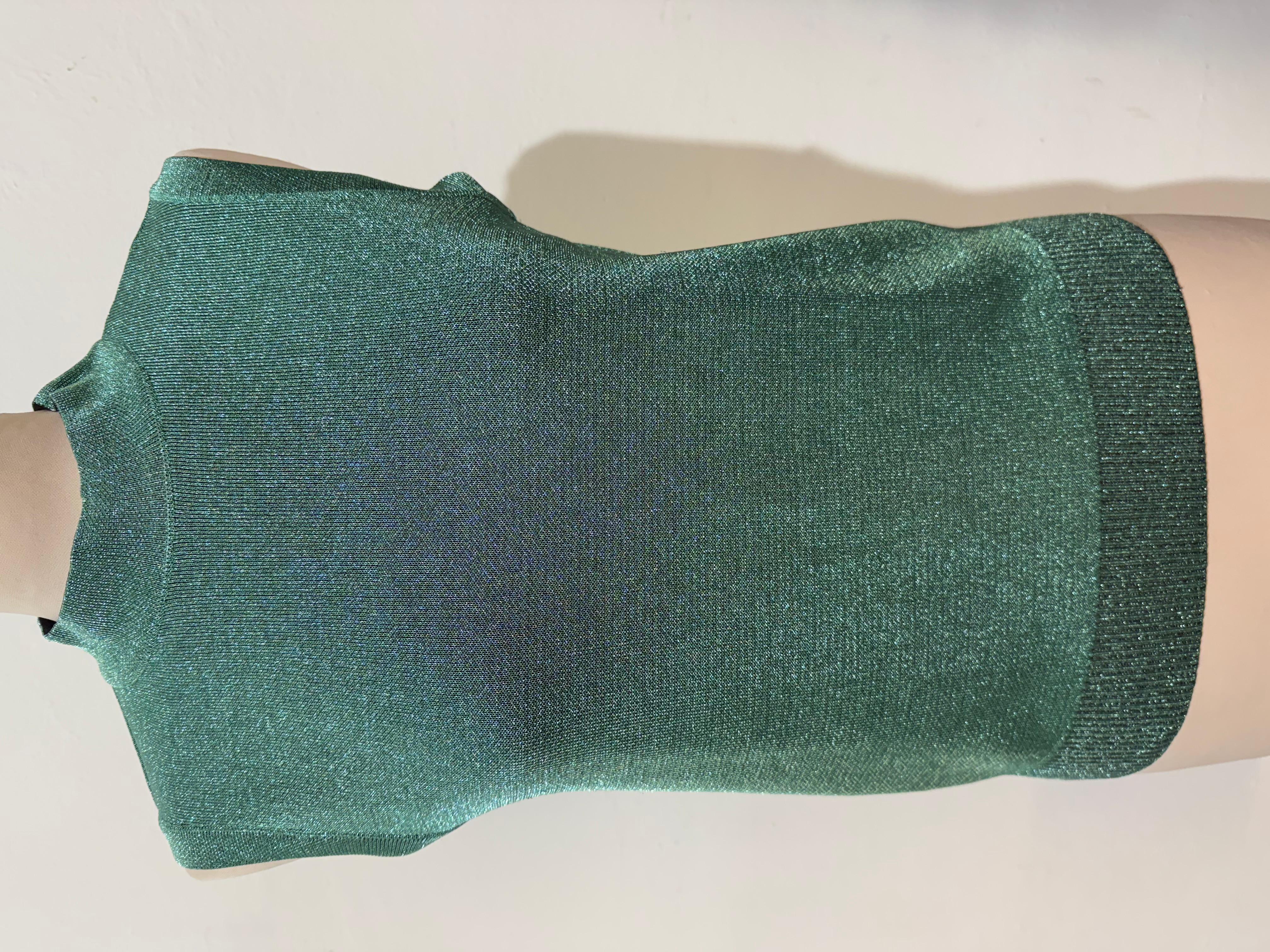 Women's Missoni  Metal Green Top + Jacket Set Size S For Sale