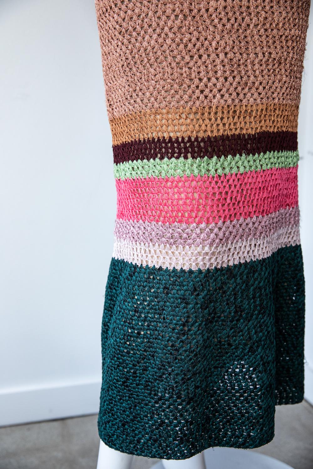 Missoni Metallic Crochet Resort Dress at 1stDibs | missoni tag