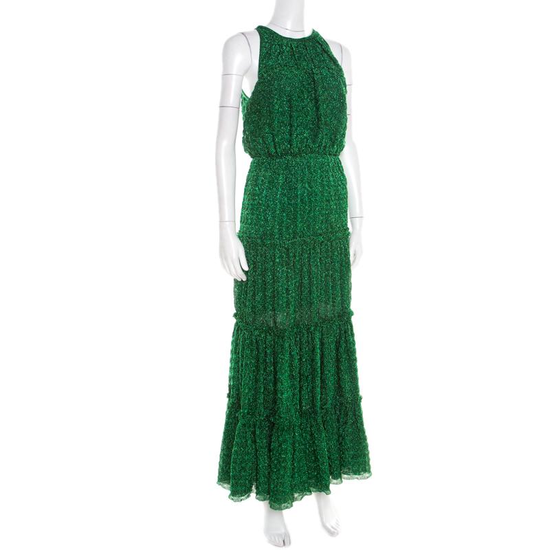 Green top missoni dress