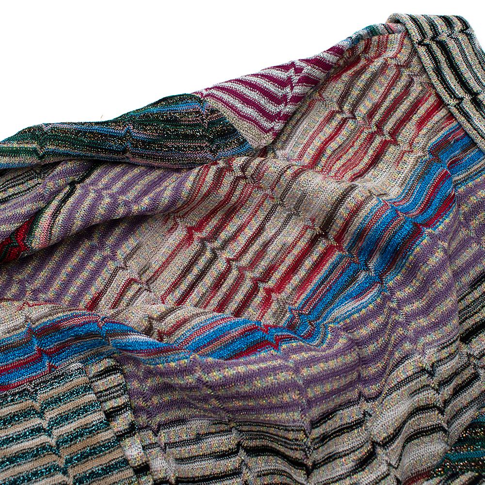 Missoni metallic knit button down shirt dress - Size US 4 For Sale 1