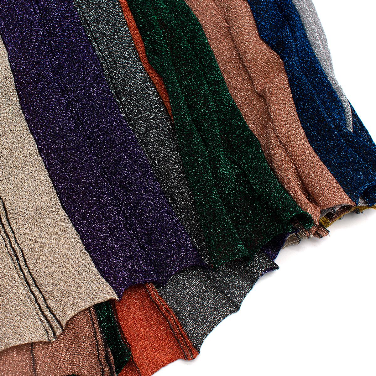 Missoni Metallic Knit Striped Sleeveless Dress - Us size 8  2
