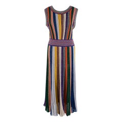 Missoni Metallic Knit Striped Sleeveless Dress - Us size 8 