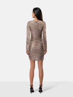 Missoni Metallic Long Sleeve Knit Dress Size L