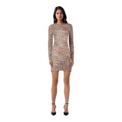 Missoni Metallic Long Sleeve Knit Dress Size L