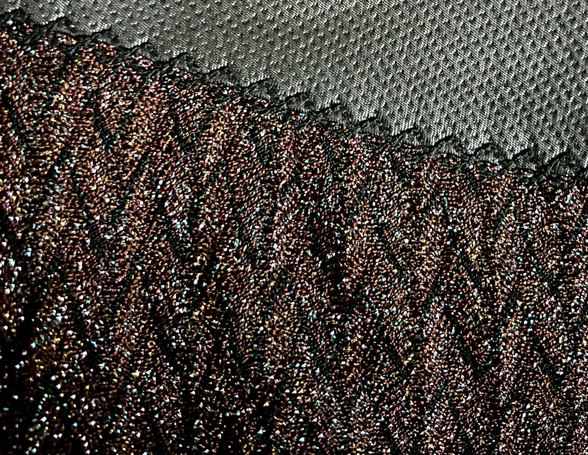 Black Missoni Metallic Lurex Crochet Knit Bodycon Fitted Dress 42 For Sale