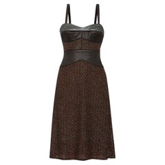 Missoni Metallic Lurex Crochet Knit Bodycon Fitted Dress 42