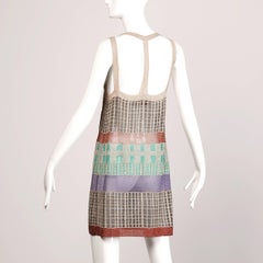 Missoni Metallic Sheer Knit Dress with an Open Back