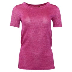 Missoni Metallic Stretch Knit Top It 38 Uk 6