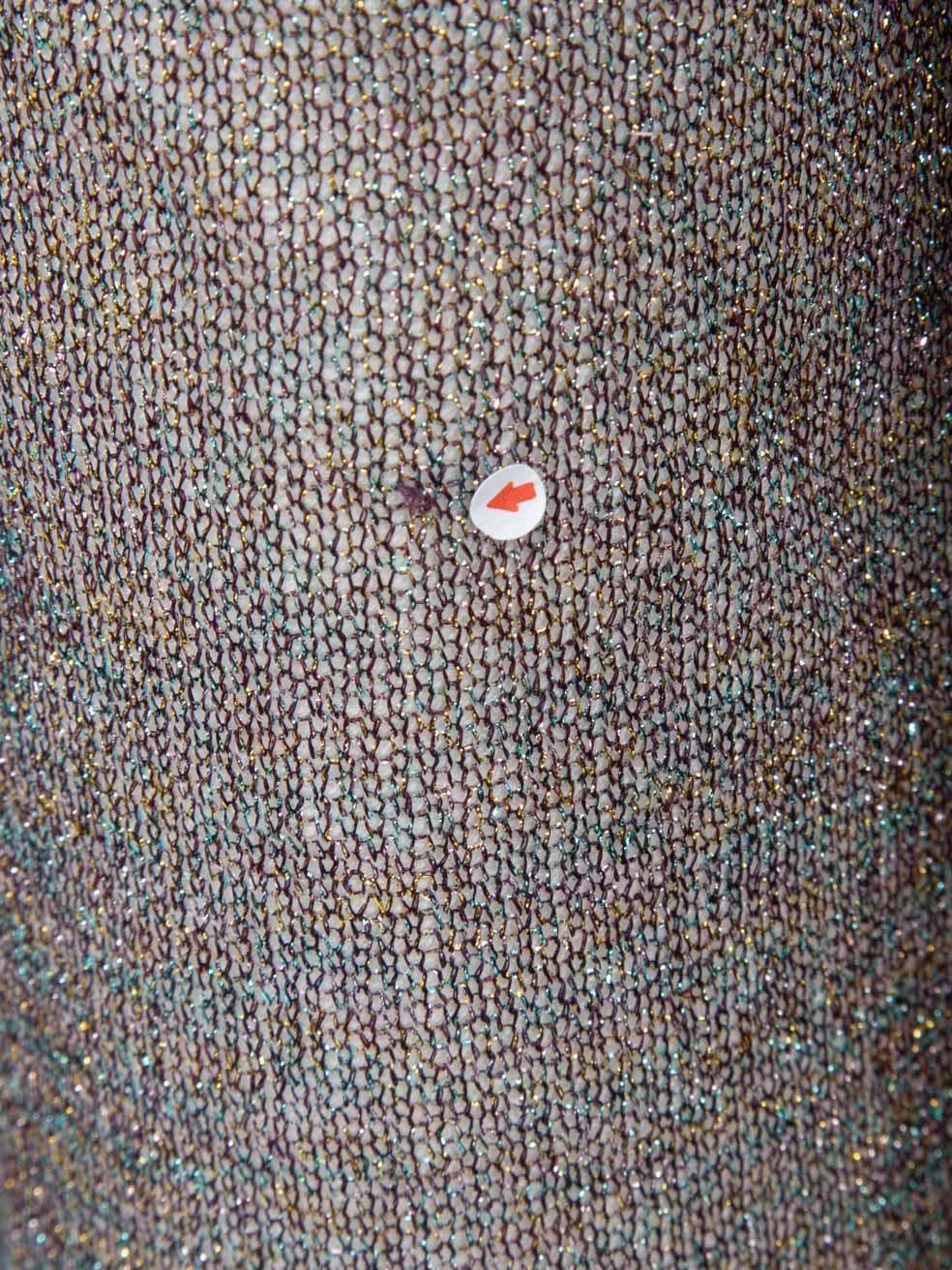 Pantalon croisé Missoni en laine métallique taille S Pour femmes en vente