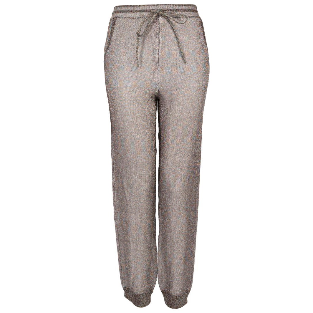 Pantalon croisé Missoni en laine métallique taille S