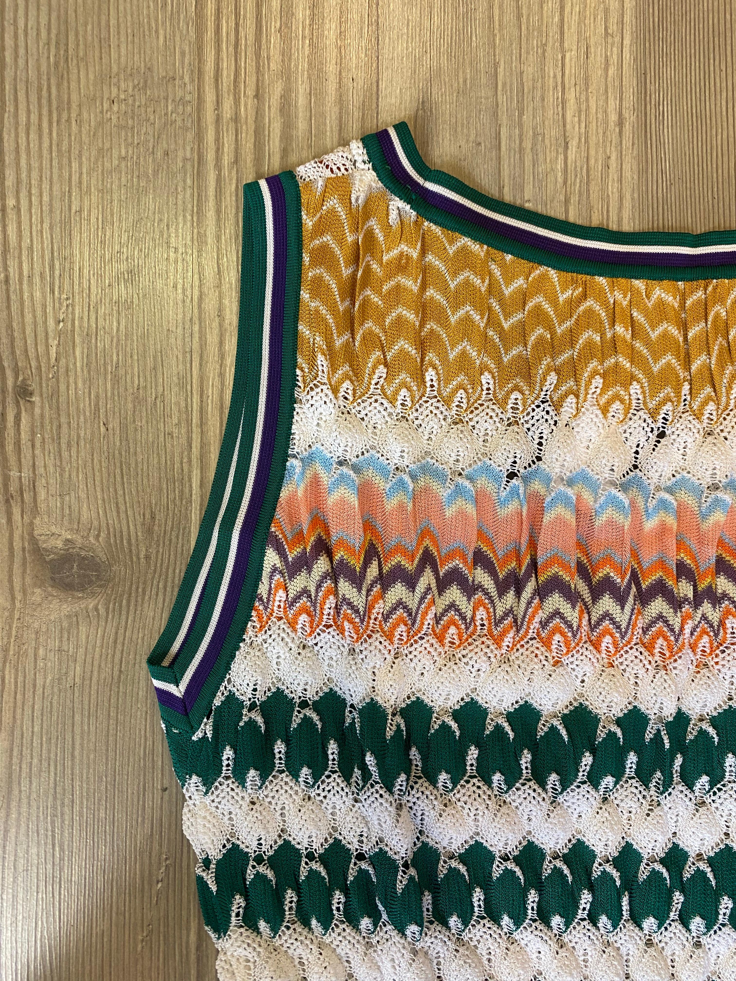 Brown Missoni midi dress For Sale