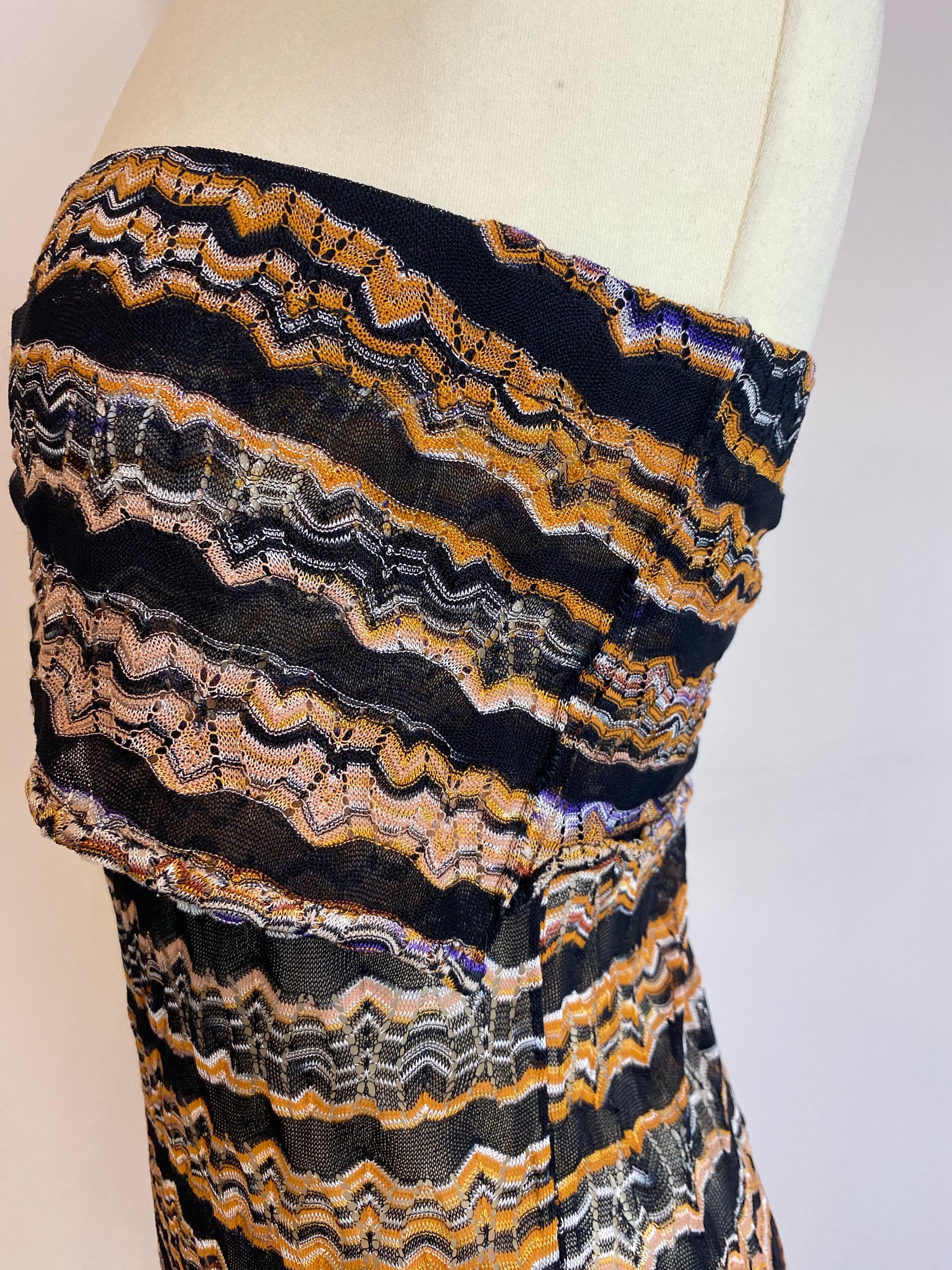 da uomo o donna Abito midi Missoni nei toni del nero e del giallo. in vendita