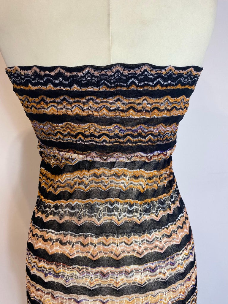 missoni black and gold dress Missoni