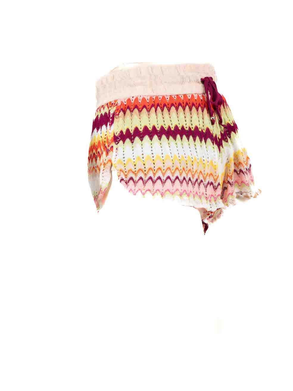 CONDITION is Very good. Hardly any visible wear to the shorts is evident on this used Missoni Mare designer resale item.
 
 
 
 Details
 
 
 Multicolour
 
 Viscose
 
 Stretchy
 
 Shorts
 
 Elasticated waistband
 
 Drawstring fastening
 
 
 
 
 
