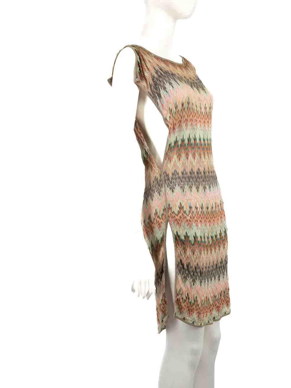 CONDITION is Very good. Hardly any visible wear to dress is evident on this used Missoni Mare designer resale item.
 
 
 Details
 Multicolour- green, orange, brown
 Viscose
 Crochet beach dress
 Sleeveless
 Abstract pattern
 Mini
 Sheer
 
 
 Made in