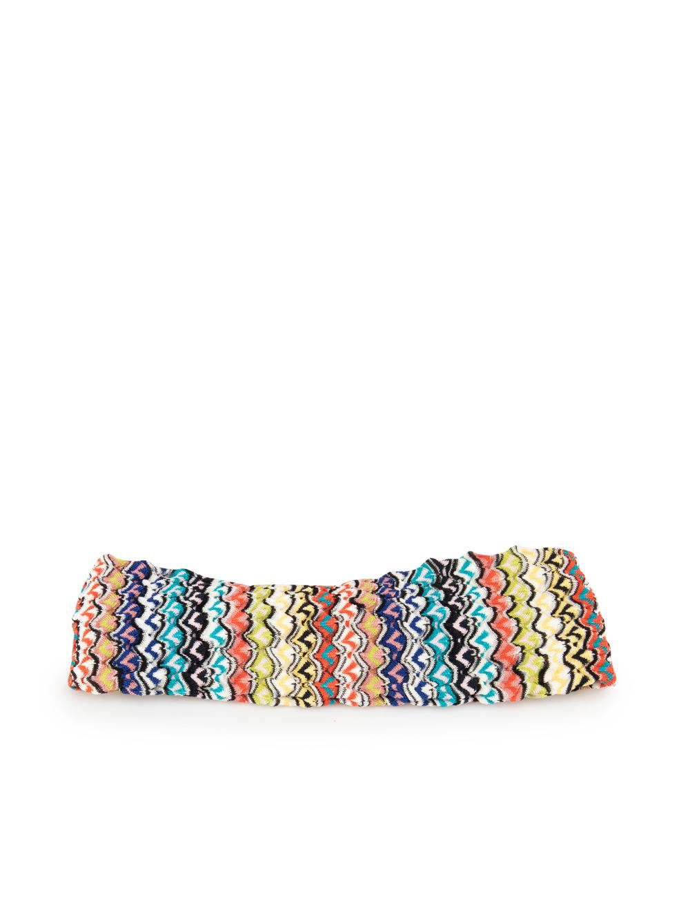 Missoni Missoni Mare Wavy Striped Knit Headband In New Condition For Sale In London, GB
