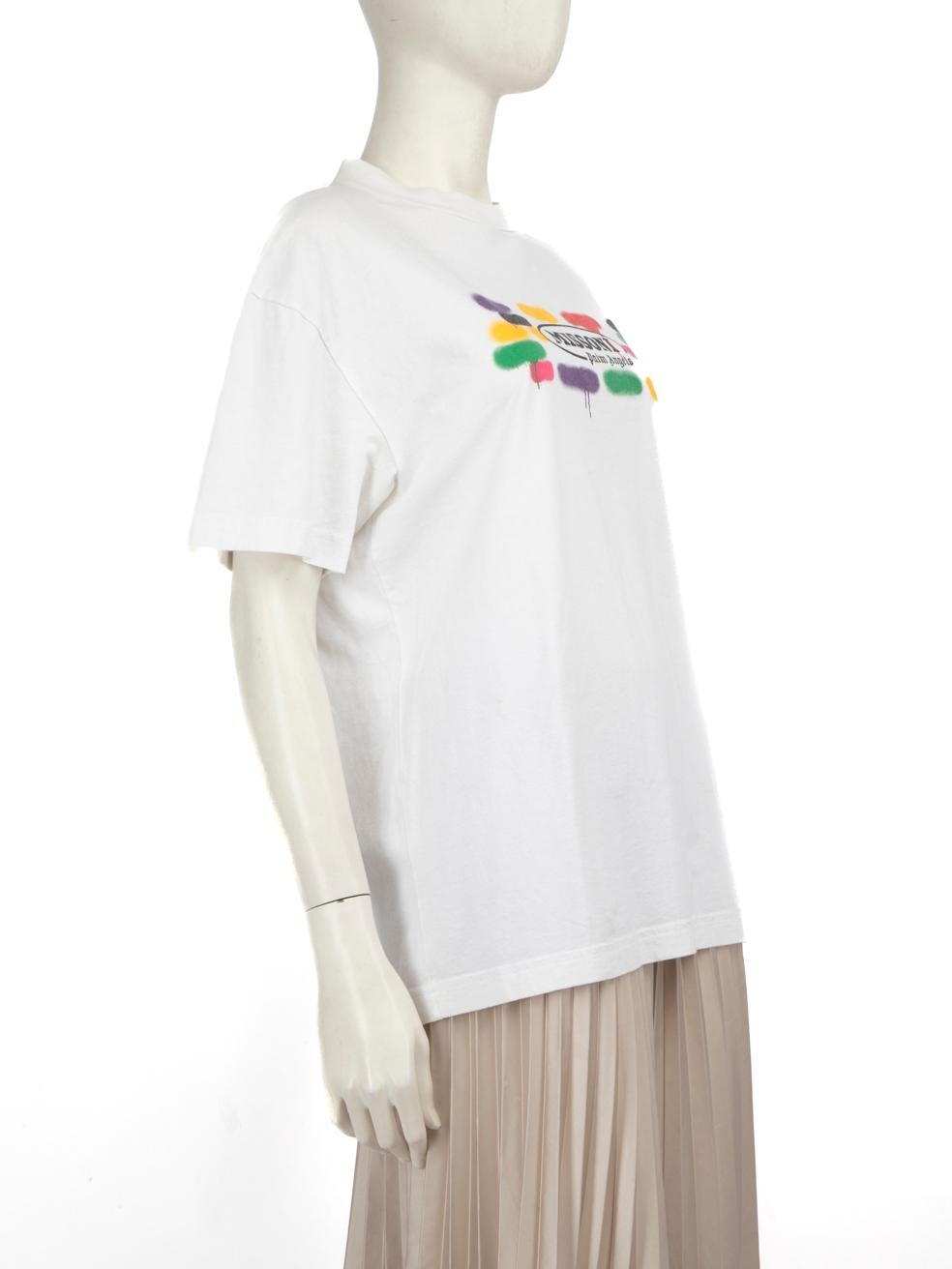 CONDITION is Very good. Minimal wear to the top is evident. Discolouration around the back neck and front of this used Missoni x Palm Angels designer resale item. Discolouration may need gentle hand wash.



Details


White

Cotton

T-shirt

Round