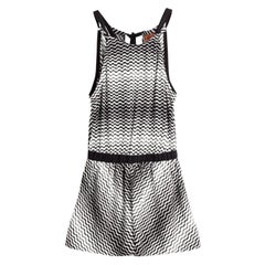 Missoni - Combinaison-jupe courte en maille crochet caractéristique monochrome