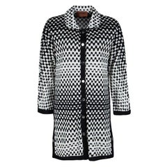 Monochrome strukturierte Strickjacke mit Knopfleiste von Missoni, M