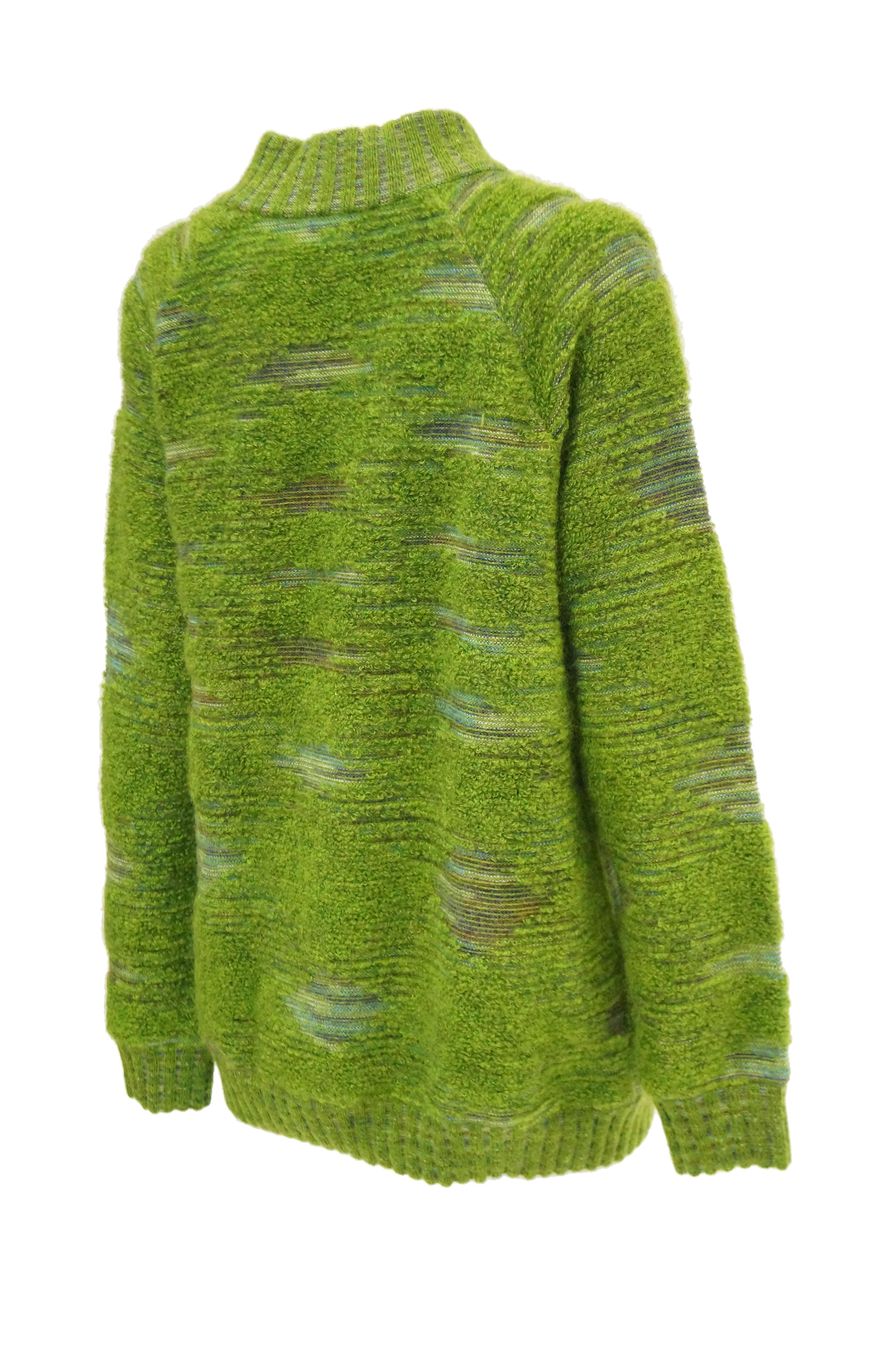 Missoni Moss Green Mohair & Wool Space Dyed Sweater 7