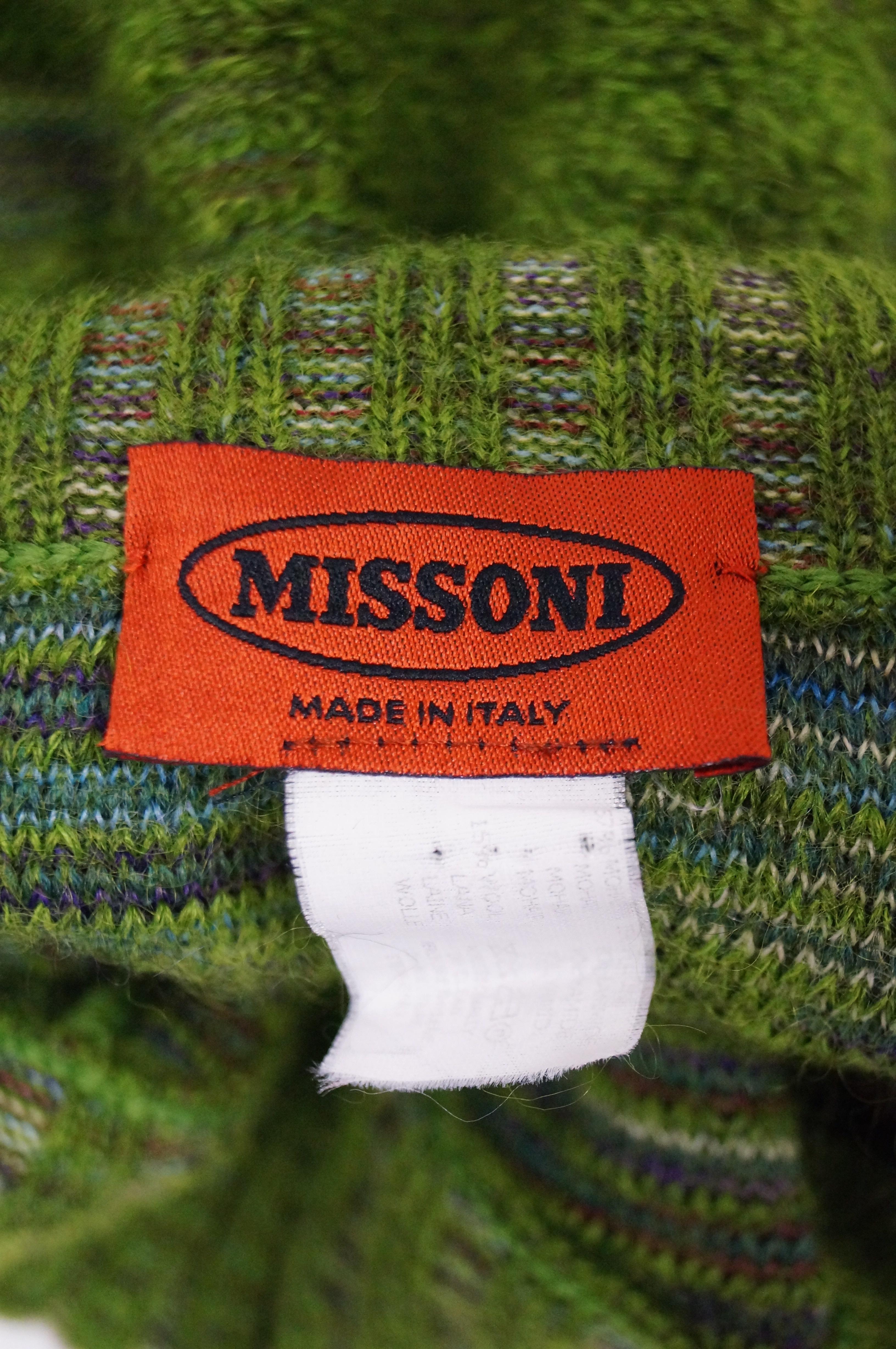 Missoni Moss Green Mohair & Wool Space Dyed Sweater 8