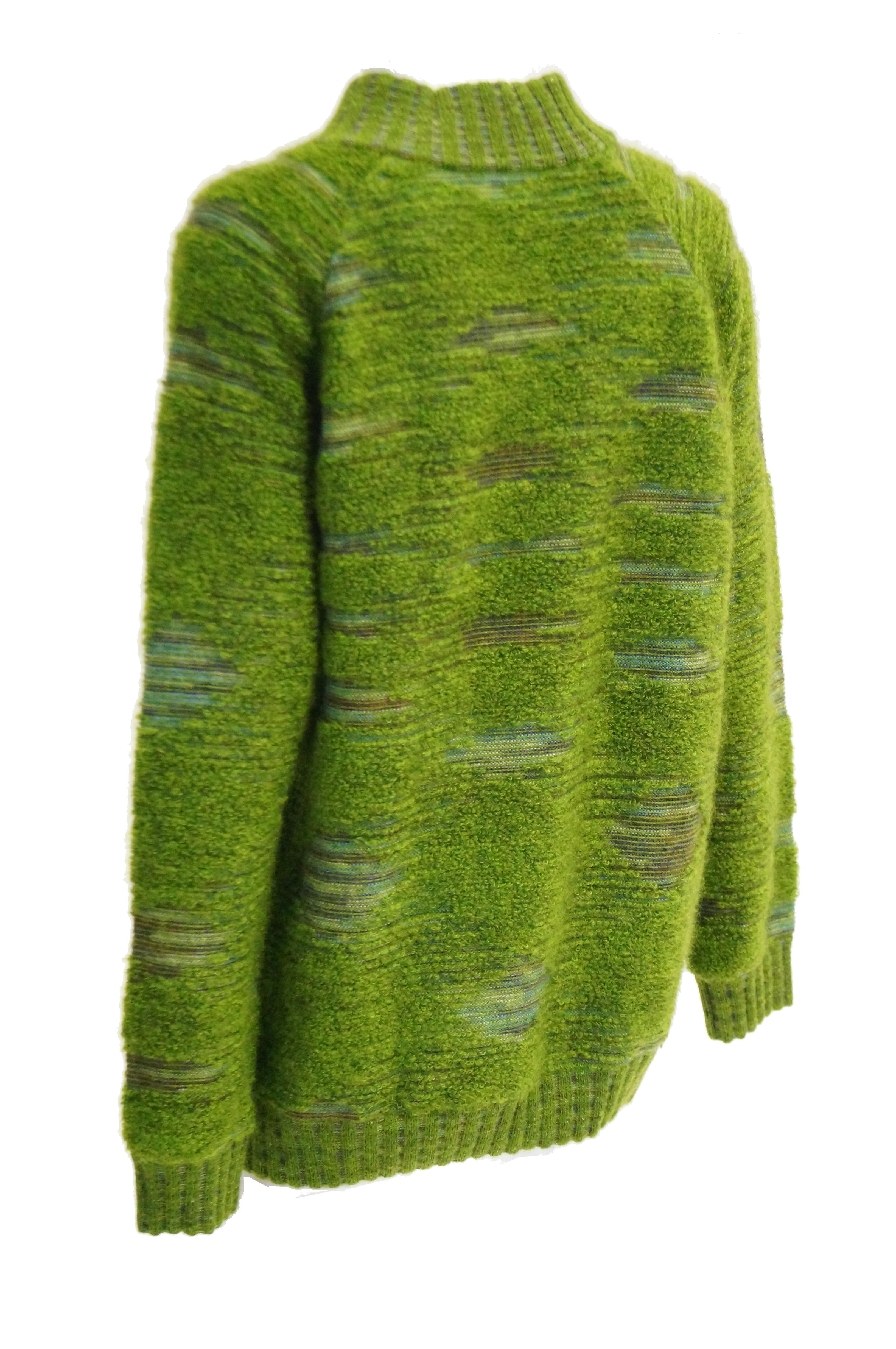 Missoni Moss Green Mohair & Wool Space Dyed Sweater 9