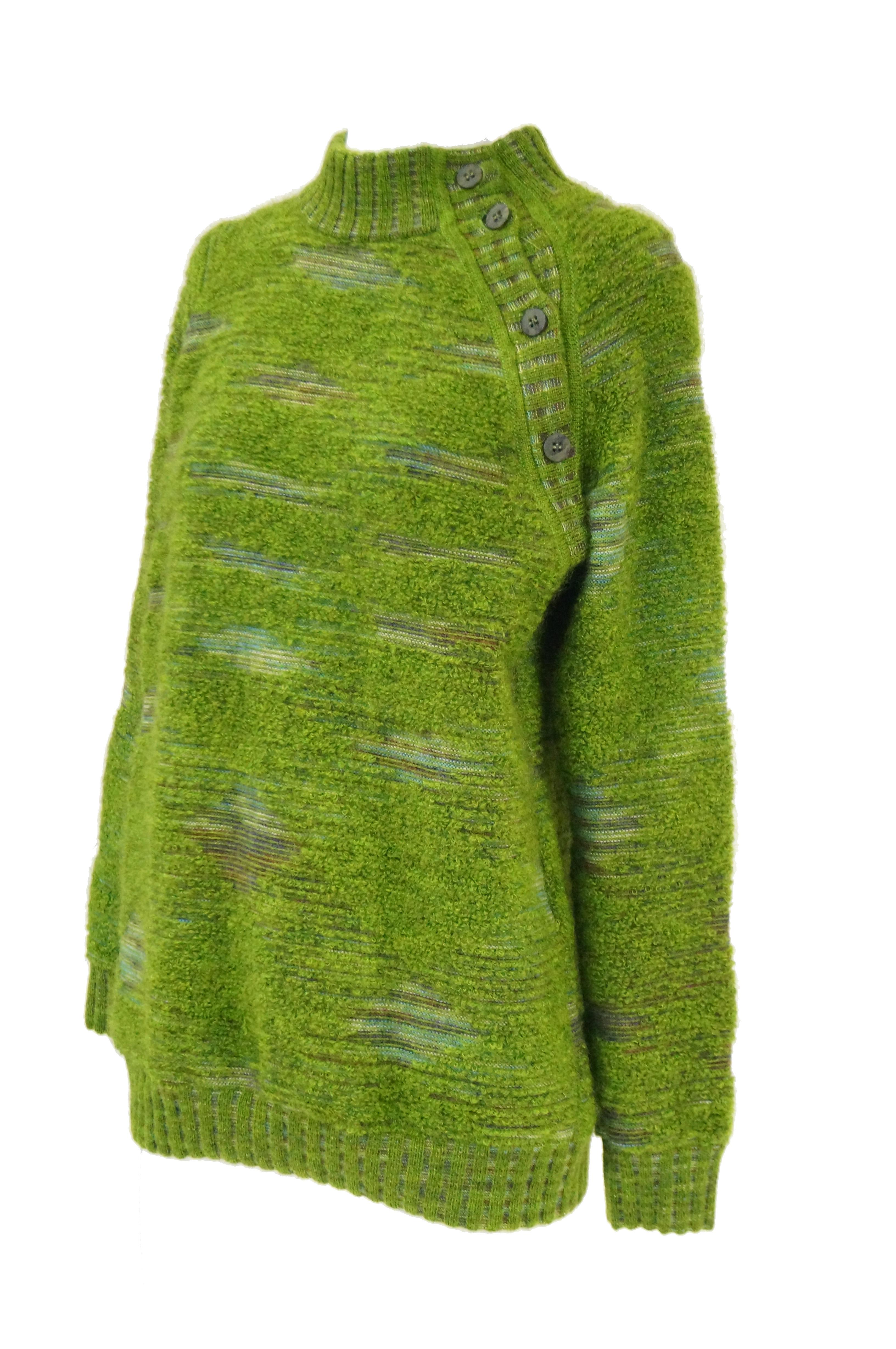 Missoni Moss Green Mohair & Wool Space Dyed Sweater 4