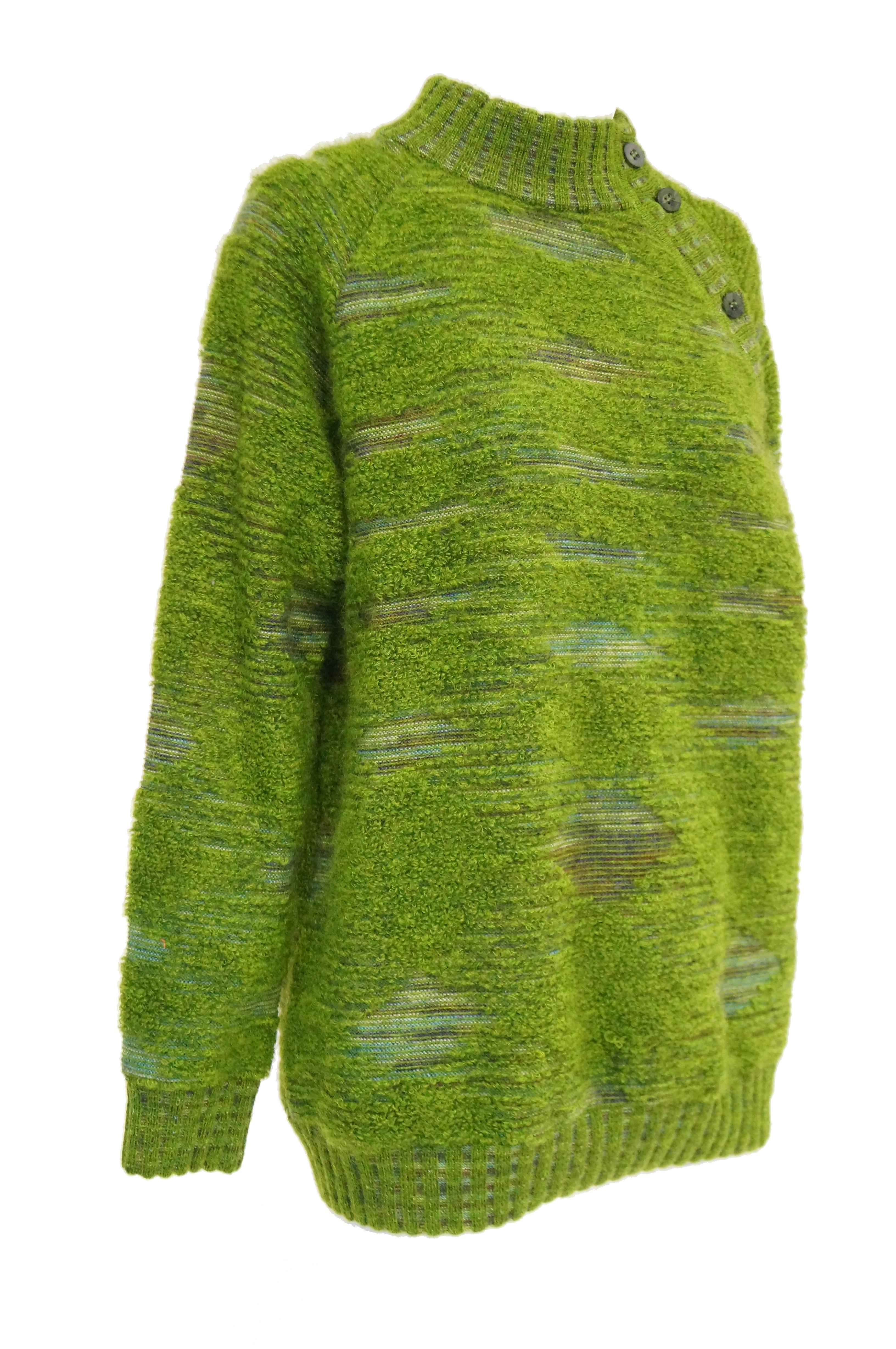 Missoni Moss Green Mohair & Wool Space Dyed Sweater 5