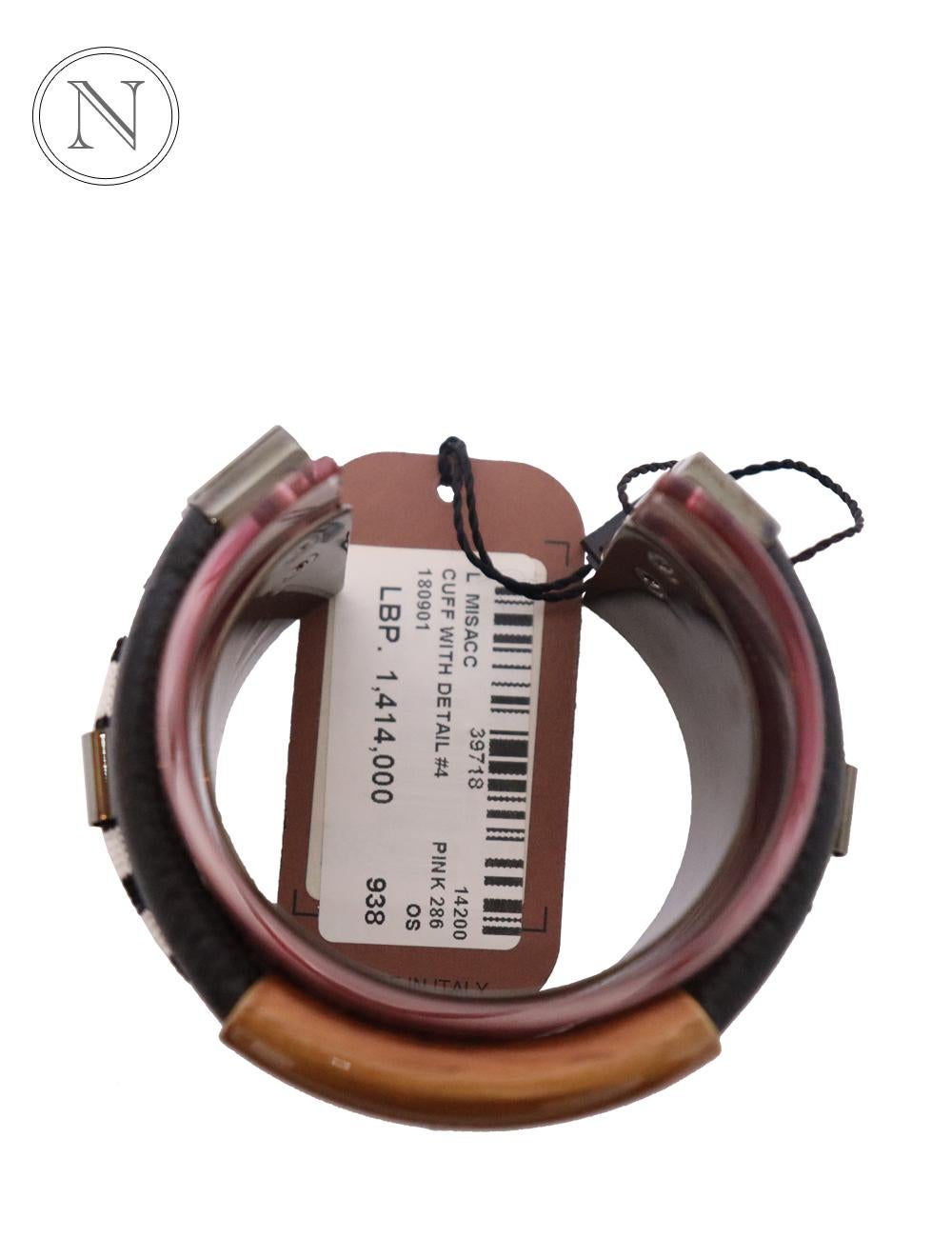 Missoni Multi-Color Brown, Black and White Bangle Bracelet In New Condition For Sale In Amman, JO