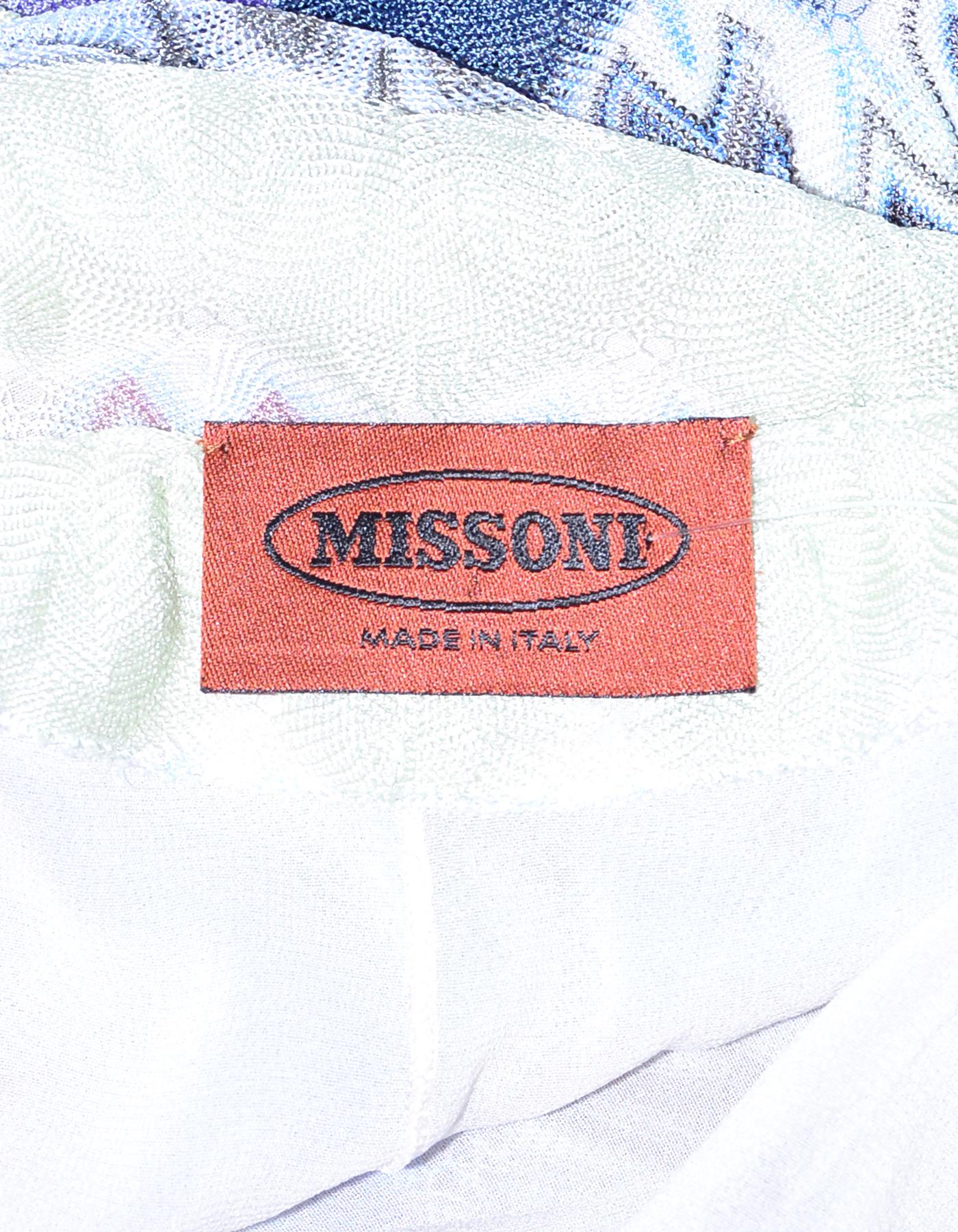 Women's or Men's Missoni Multi-Color Halter Wrap Knit Dress sz IT 40