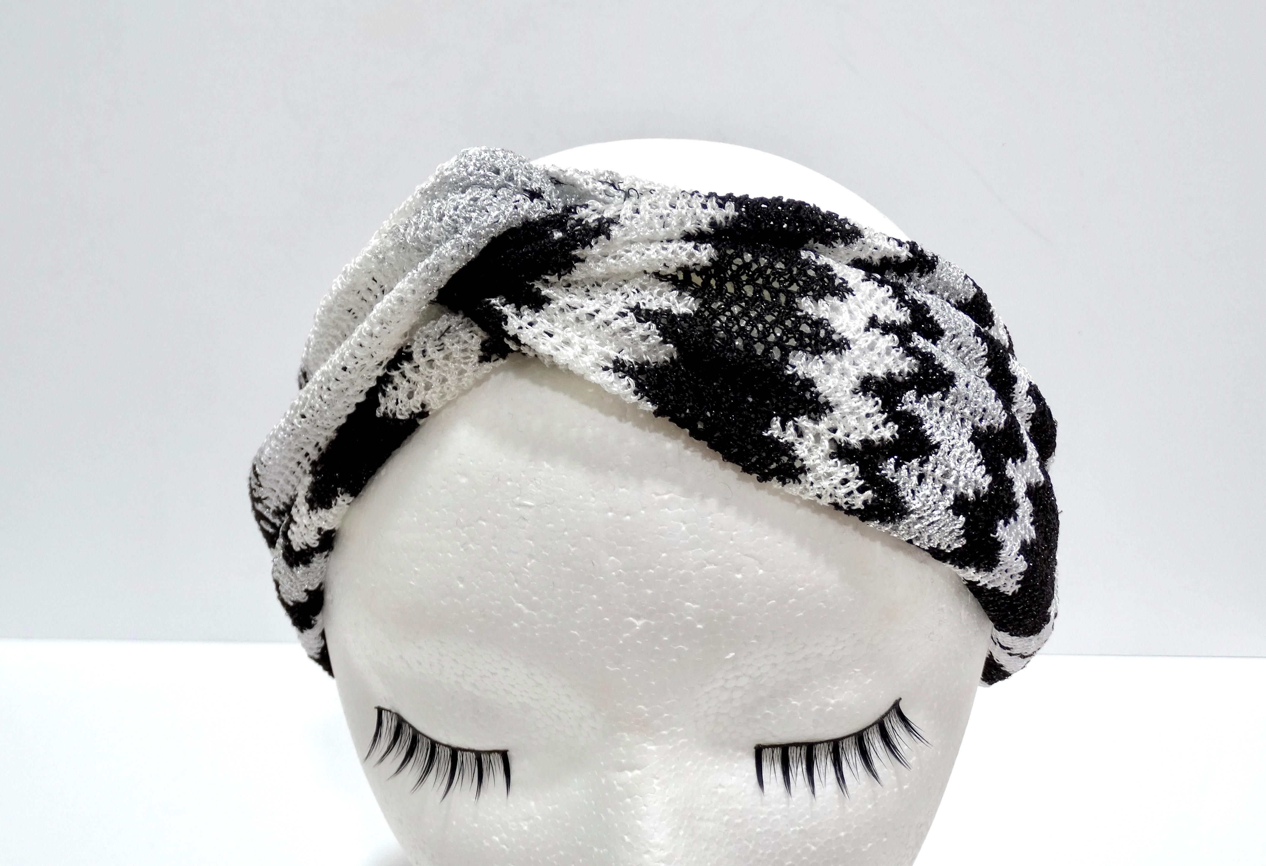 Missoni Multi-Color Knit Knotted Headband In New Condition For Sale In Scottsdale, AZ